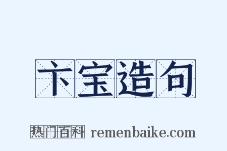 卞宝造句是什么意思的图片